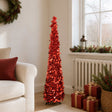 Vidaxl pop-up kerstboom 150 cm pet rood