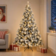 Vidaxl kunstmatige inklapbare kerstboom 120 cm 150 led's warmwit