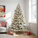 Vidaxl kunstmatige inklapbare kerstboom 150 cm 150 led's warmwit