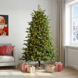 Vidaxl kunstmatige inklapbare kerstboom 120 cm 150 led's warmwit