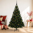 Vidaxl kunstkerstboom met kerstbal 120 cm 150 led's warmwit