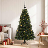 Vidaxl kunstkerstboom met ballen 150 cm 150 led's warmwit