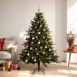 Vidaxl kunstkerstboom met kerstbal 120 cm 150 led's warmwit