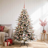 Vidaxl kunstkerstboom met kerstbal 120 cm 150 led's warmwit