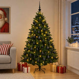 Vidaxl kunstkerstboom met ballen 180 cm 300 led's warmwit