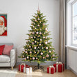 Vidaxl kunstkerstboom met ballen 180 cm 300 led's warmwit