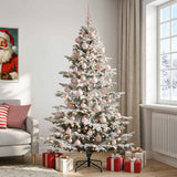 Vidaxl kunstkerstboom met kerstbal 180 cm 300 led's warmwit pe pvc