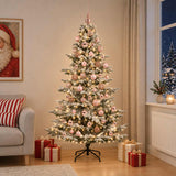 Vidaxl kunstkerstboom met kerstbal 180 cm 300 led's warmwit pe pvc