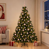 Vidaxl kunstkerstboom met ballen 180 cm 300 led's warmwit