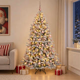 Vidaxl kunstkerstboom met ballen 180 cm 300 led's warmwit