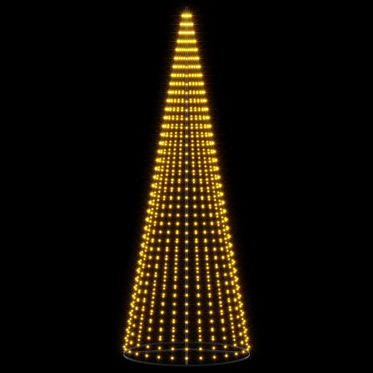 Vidaxl led kerstboom 385 cm 1148 led's warmwit ijzer zwart