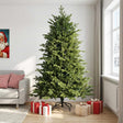 Vidaxl kunstmatige inklapbare kerstboom 210 cm pvc en metaal groen