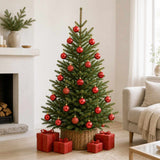Vidaxl kerstballen set 100 st rood 4 cm polystyreen