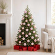 Vidaxl kerstballen set 75 st roze 6 cm polystyreen