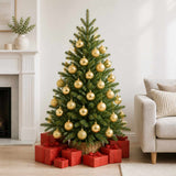 Vidaxl kerstballen set 75 st goud 6 cm polystyreen