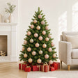 Vidaxl kerstballen set 36 st rose gold 6 cm polystyreen