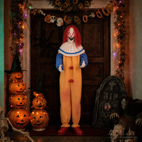 Vidaxl enge clown halloween spooka geel en blauw 126,5 x 180 cm