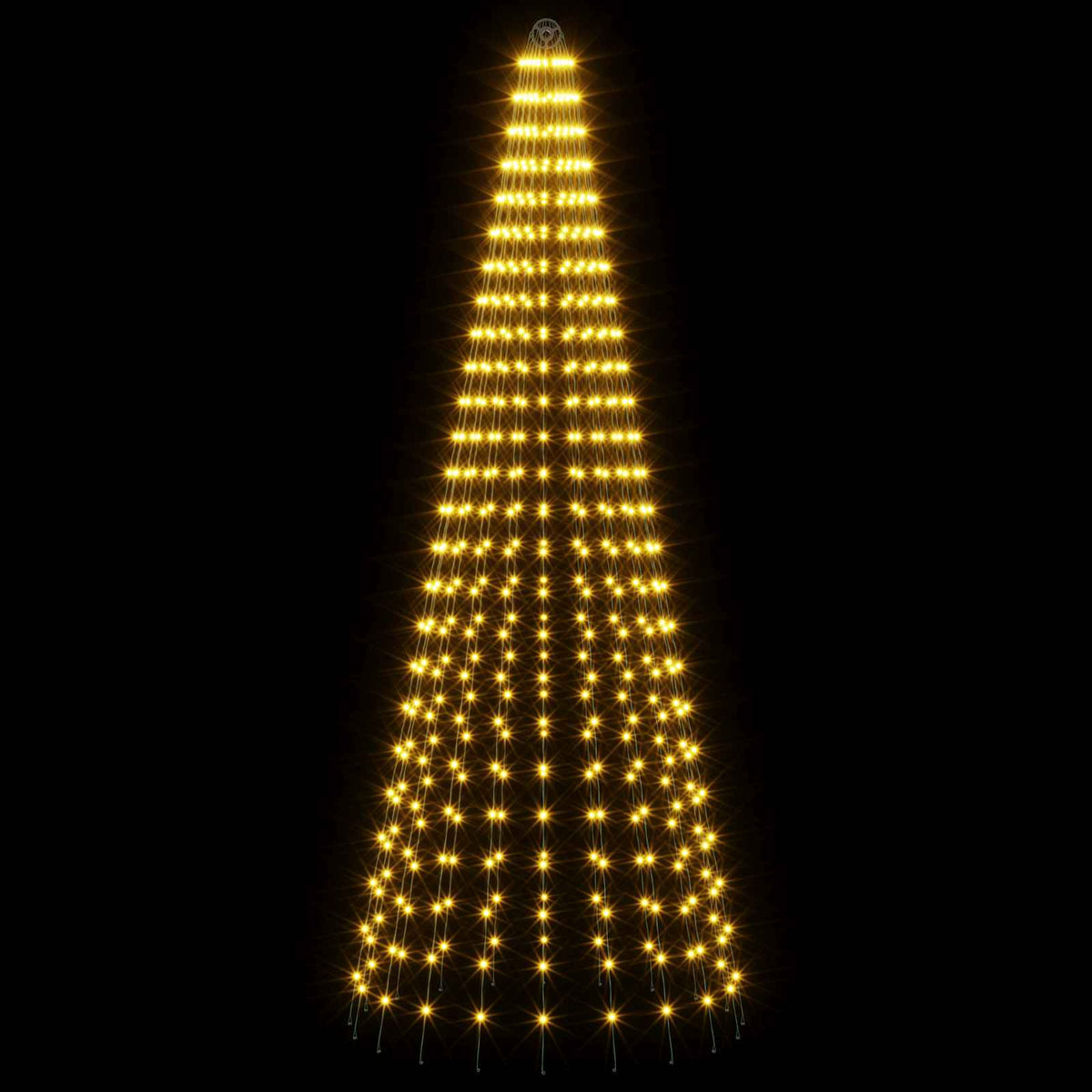 Vidaxl kerstboomverlichting met grondpennen 500 led's warmwit en