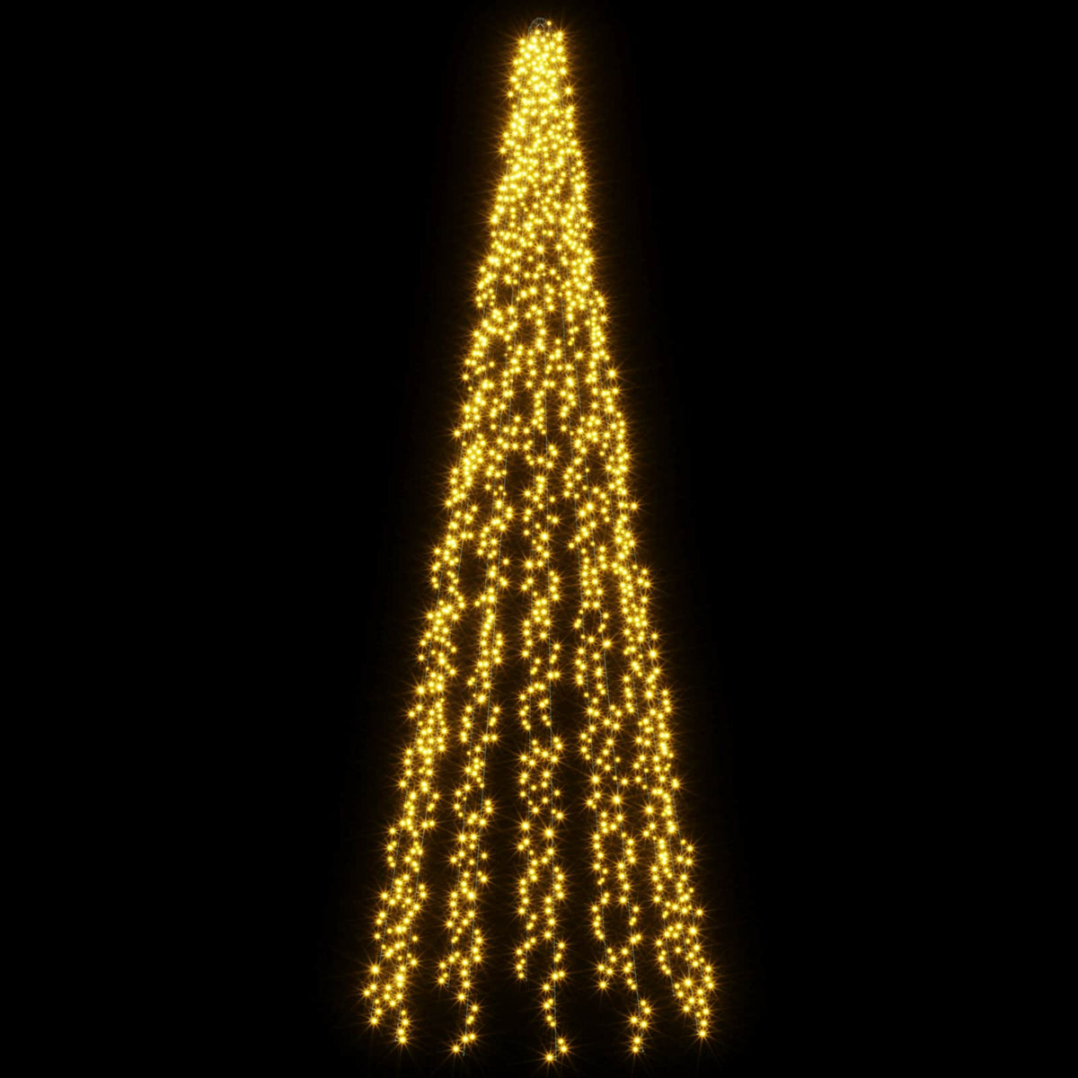 Vidaxl kerstboomverlichting met 12 led's 1608 led's warmwit
