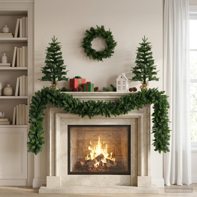 Vidaxl mini-kerstbomenset 45 cm pvc en pe groen