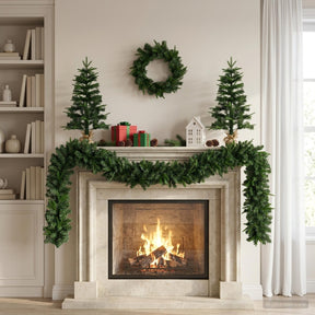 Vidaxl mini-kerstbomenset 60 cm pvc en pe groen