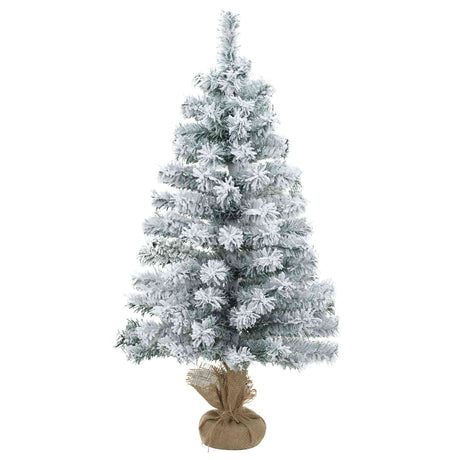 Vidaxl mini-kerstbomenset 60 cm pvc groen en wit