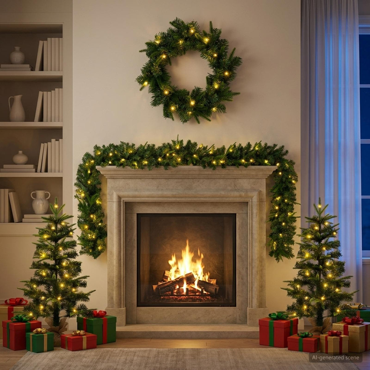 Vidaxl mini kerstboom 90 cm 175 led's warmwit pvc en pe groen