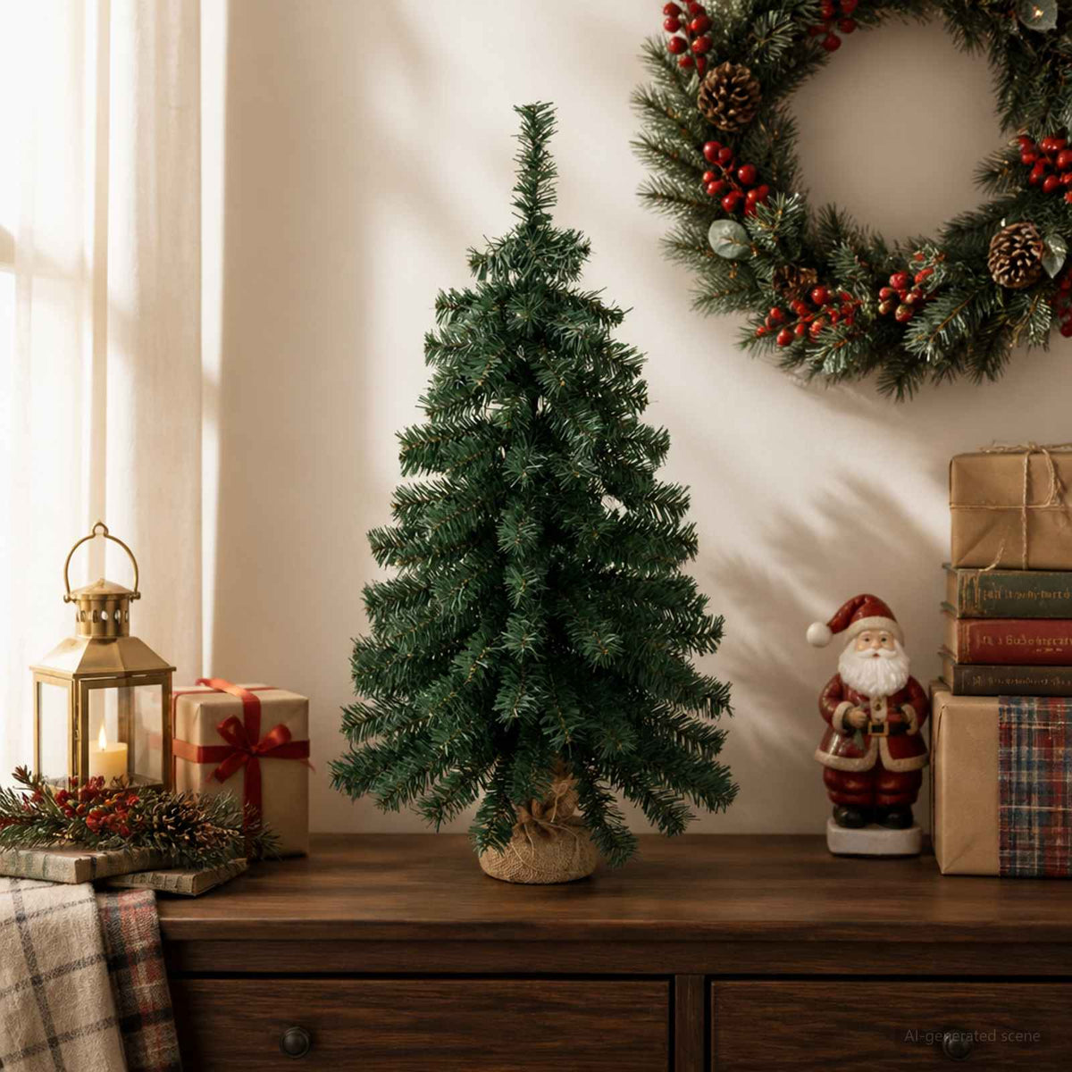 Vidaxl mini kerstboom 45 cm pvc groen