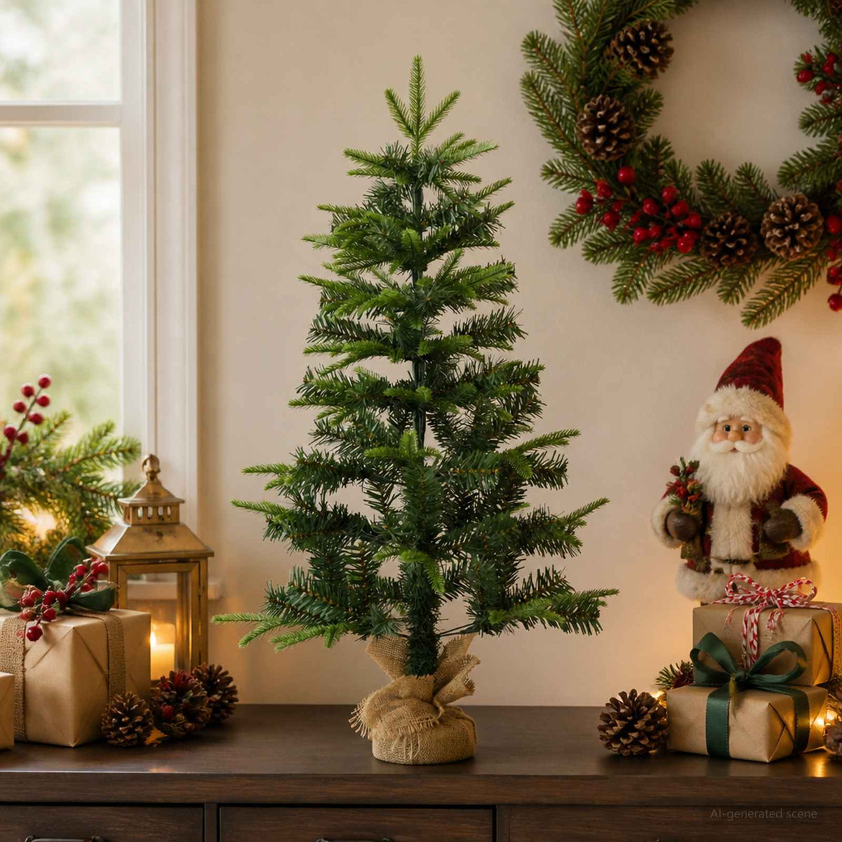Vidaxl mini kerstboom 45 cm pvc en pe groen