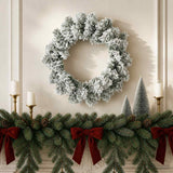 Vidaxl kerstkrans wit ø 30 cm pvc