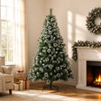 Vidaxl kunstkerstboom 120 cm pvc en metaal groen