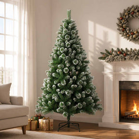 Vidaxl kunstkerstboom 150 cm pvc en metaal groen