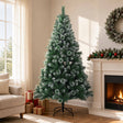 Vidaxl kunstkerstboom 180 cm pvc en metaal groen