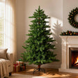 Vidaxl kunstkerstboom 120 cm pvc en metaal groen