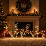 Vidaxl kerst rendier 4 st 180 led's warmwit