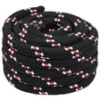 Vidaxl multifunctioneel gebruikstouw 50 mm 10 m zwart en rood pp