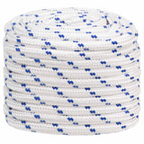 Vidaxl multifunctioneel gebruikstouw 20 mm 50 m wit en blauw pp