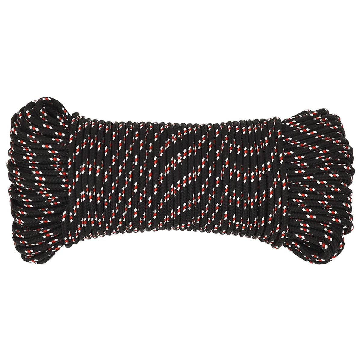 Vidaxl multifunctioneel gebruikstouw 4 mm 500 m zwart en rood pp