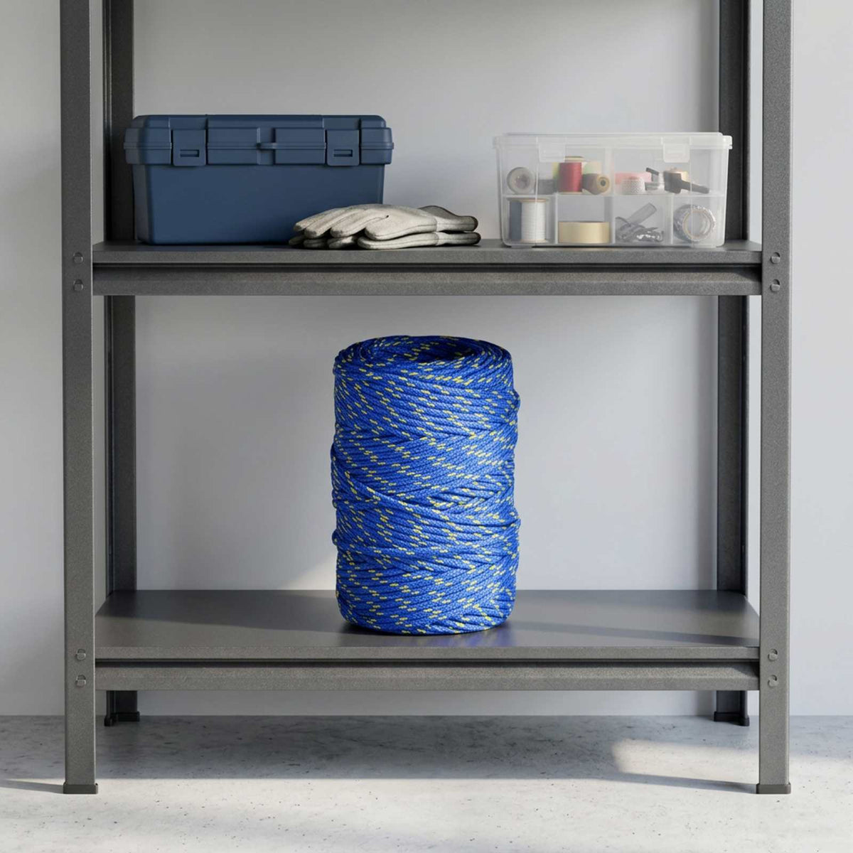 Vidaxl multifunctioneel gebruikstouw 2 mm 250 m blauw pp