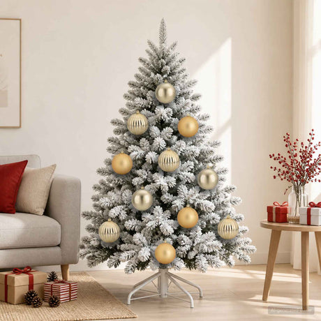 Vidaxl kerstballenset xxl 3 st goud ø 25 cm kunststof