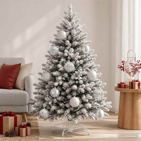 Vidaxl kerstballenset xxl 3 st zilver ø 25 cm kunststof