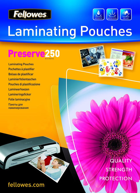 Laminierfolien Fellowes 54018 250 Mikron glänzend