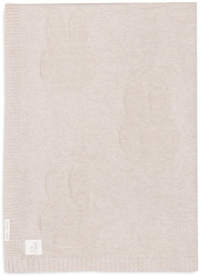 Jollein - deken ledikant 100x150cm - dekentje baby - miffy - nougat