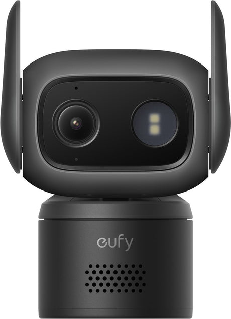 Eufy-Schutzkamera C31, schwarz, kantige Schutzkamera, innen und außen, Dual-Antenne, Sicherheitsbeleuchtung, lokaler Betrieb, keine hohen Kosten, IP66-Wasserdichtigkeit, sichere Überwachung für Männer, 24-Stunden-Betriebsbereitschaft
