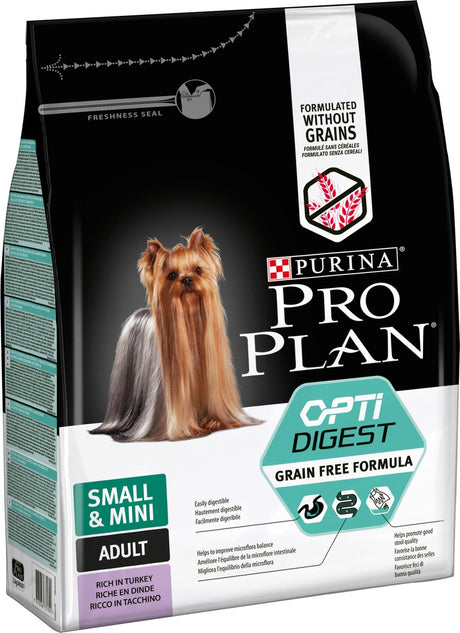 Pro Plan Proplan Sensitive Verdauung 2,5 kg kalkhaltig – Formel ohne Getreide – für kleine ausgewachsene Hunde – 2,5 kg