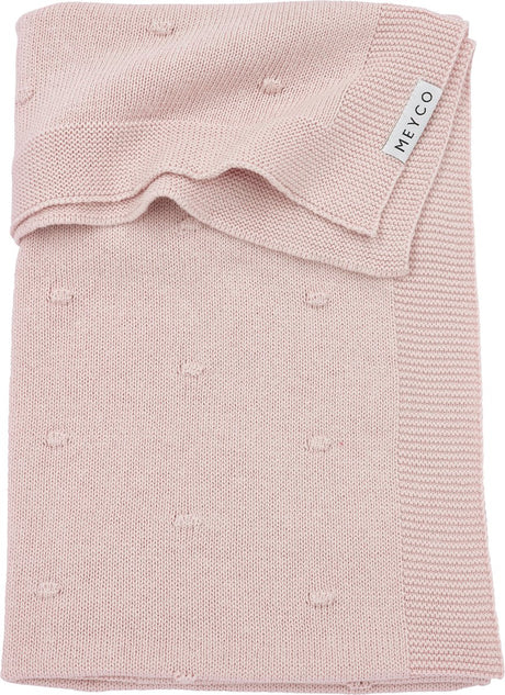 Meyco Baby-Mini-Knoten-Kinderbettdecke – zartrosa – 75 x 100 cm – 1,0 Tog