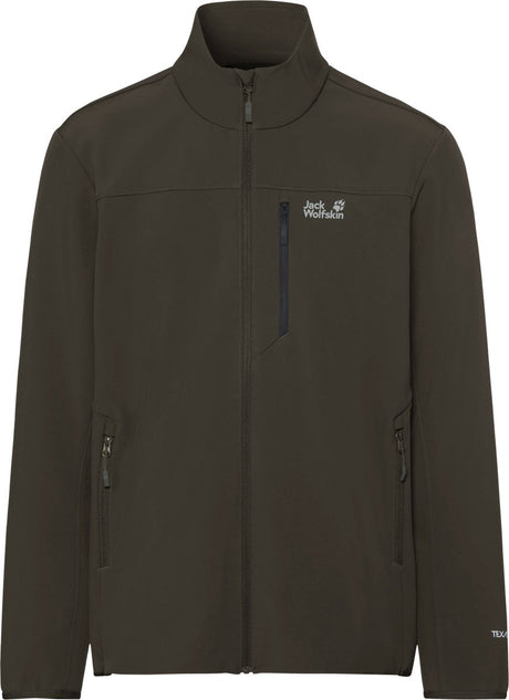 Jack wolfskin wild winds jkt m heren outdoorjas - obsidian moss