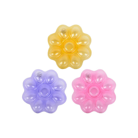 Decoris Teller Blumenglas 3 sortiert ø20,7xh2cm