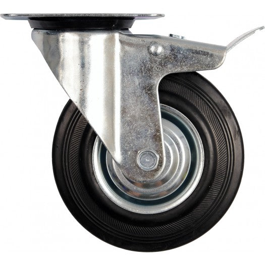 Vorel draaiwiel cz. rubber ham.160mm
