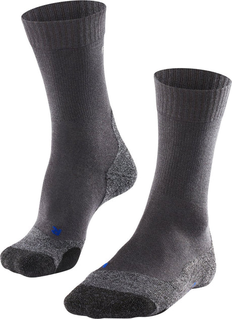 Falke TK2 Cool Anti-Blister Wandersocken aus dickem Lyocell-Funktionsmaterial Damen Grau – Größe 39-40